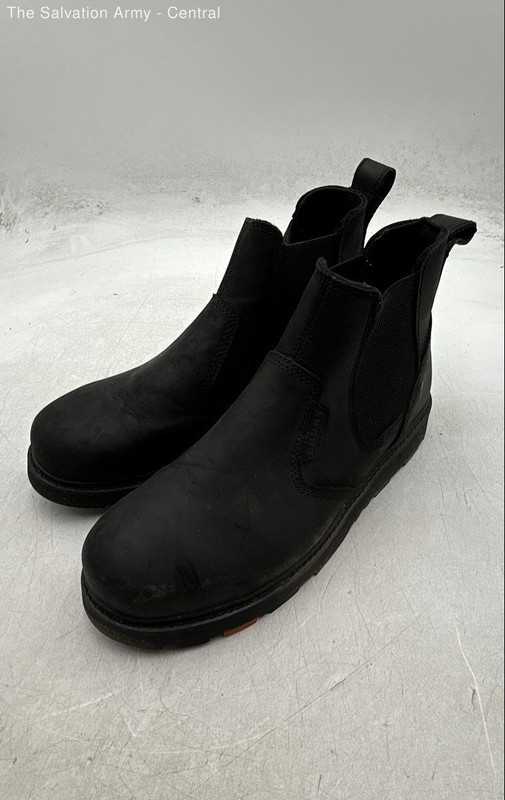 Brunt The Ohman Soft Toe Black Leather Chelsea Work Boots Men's Size 10.5