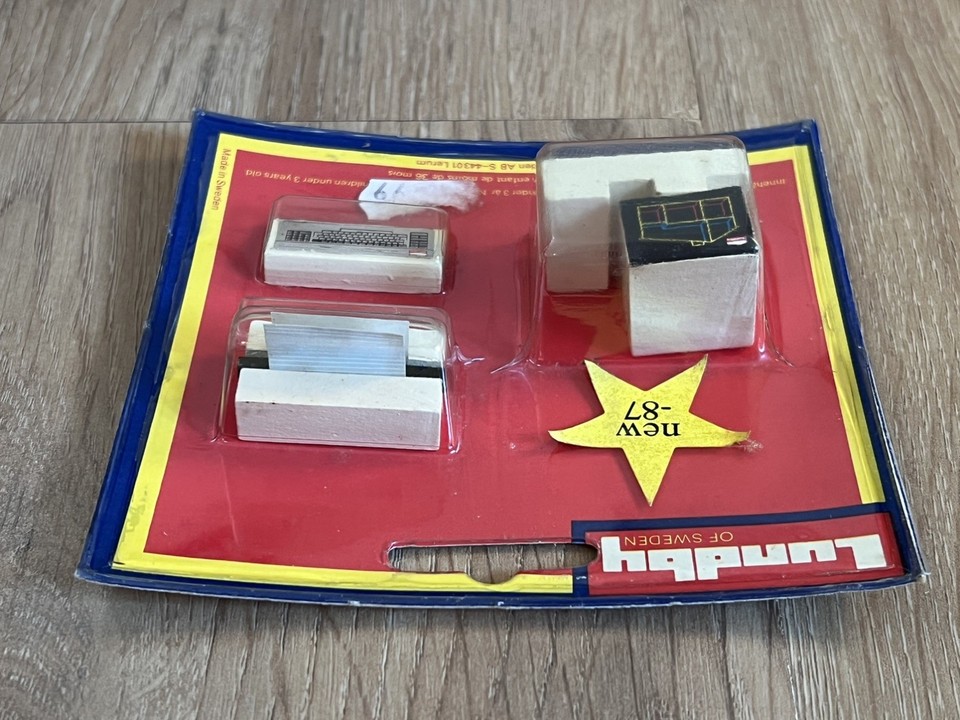 Vintage Lundby Dolls House - Computer With Keyboard & Printer - New In ...