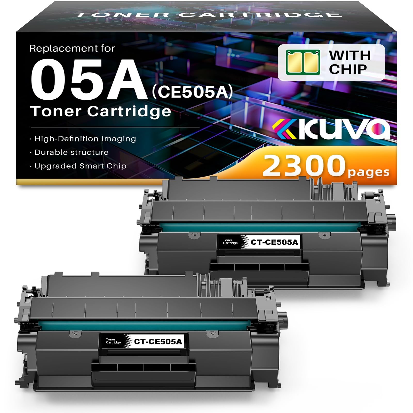 Toner CE505A 05A noir sans traces pour éliminer les lignes blanches d'impression