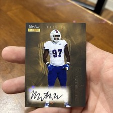 2021 Milton Williams Wild Card Matte Premier Rookie Auto Autograph Patriots RC. rookie card picture