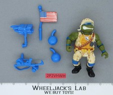 Lieutenant Leo 100% Complete Teenage Mutant Ninja Turtles 1991 Playmates Vintage