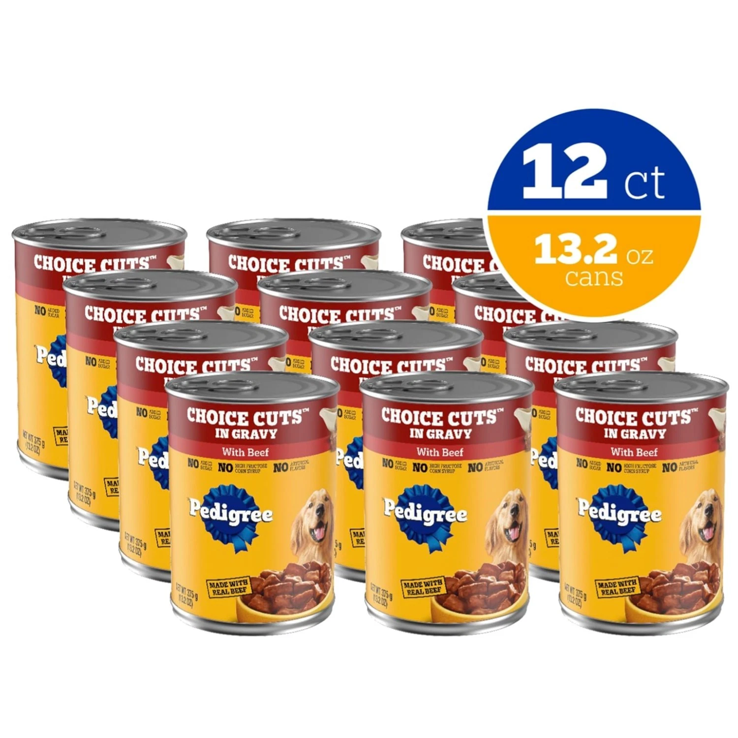 Beef Choice Cuts Adult Dog Food, 13.2 oz, 12 Pack