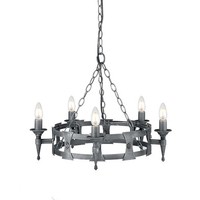Schwarz Klassisch Leuchter Kronleuchter 5X60W/E14 60X49,5-182 [Cm]