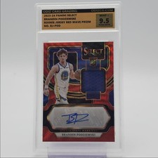 BRANDIN PODZIEMSKI 2023-24 SELECT RPA ROOKIE RED WAVE RC AUTO OCG 9.5 Q4247