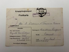 WW2 Original British Army DCLI PRISONER OF WAR 1943 STALAG Postcard Home