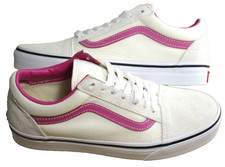 Vans Women's Old Skool Pop Raspberry Rose Pink White shoes Size 7 NEW