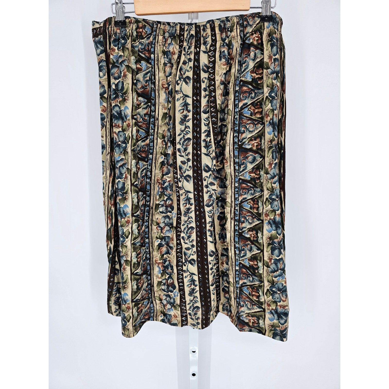 Basic Editions Women's Multicolor Striped Elastic… - image 3