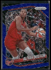 2025 Panini Prizm WNBA #75 Aliyah Boston Blue Velocity Prizm Fever NM-MT