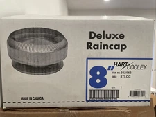 Hart Cooley 8” Deluxe Raincap for Chimney Steel 8TLCC ITEM 502142  New