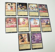 Disney Lorcana Theme Lot - Mickey and Minnie Mouse Theme Lot of 10 Cards