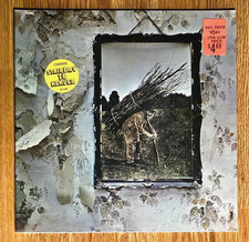LED ZEPPELIN IV (ZOSO) FACTORY SEALED Original 1971 1ST PRESSING 2 HYPE STICKERS