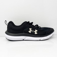 Under Armour Boys Assert 10 3026189-001 Black Running Shoes Sneakers Size 6.5Y