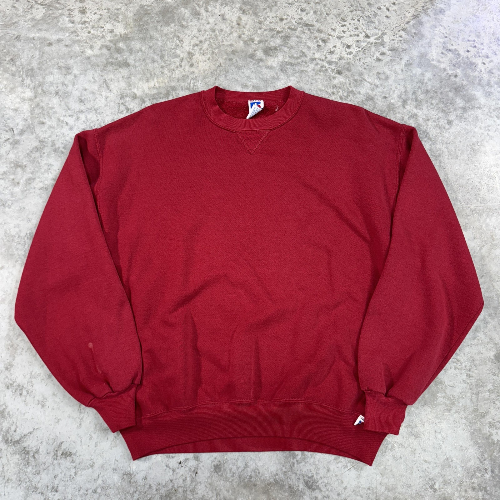 Vintage Russell Athletic Sweatshirt Mens XL Red Crewneck Pullover Made USA 90s