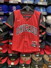Chicago White Sox Red/Black Youth City Connect stitched jersey Sz XL