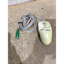 Logitech Compaq M-S48 Mechanical Mouse White Wired PS/2 3-Buttons Scroll Wheel