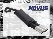 NOVUS Sportauspuff Gruppe N ESD 2x 76 mm MS-Design für VW Polo 9N + 9N3