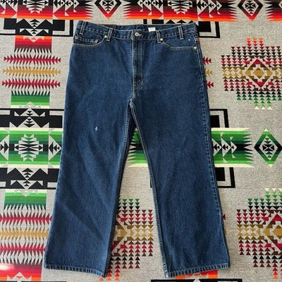 Vintage Levis 517 Jeans Mens 40x26 Dark Blue Boot Cut Denim USA