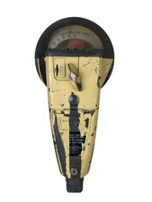 Duncan Miller Parking Meter Yellow Painted Police Will Not Turn Handle
