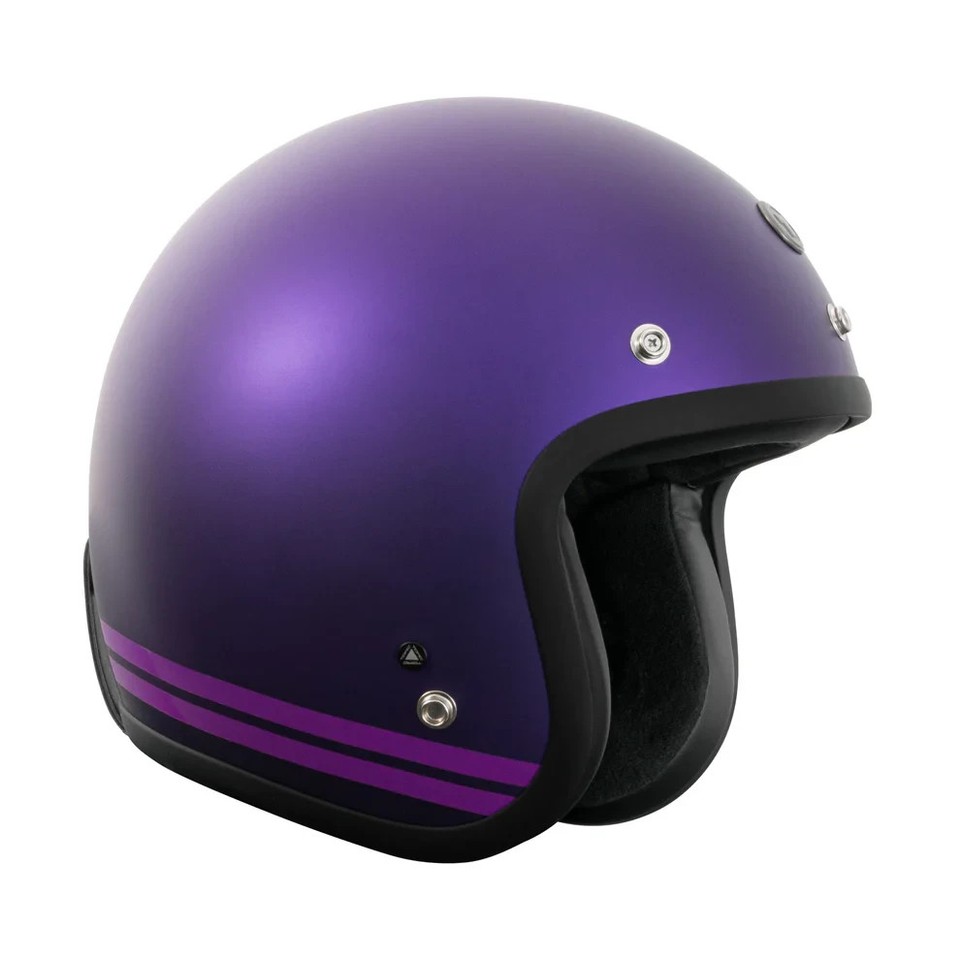 T50 Torc 3/4 Open Face Motorcycle Scooter Helmet DOT Cafe Racer Retro ...