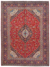 Vintage Handmade Oriental Rug Classic Floral Medallion Design Carpet 10X13 ft