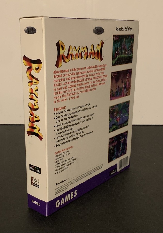 Rayman PC CD-Rom Big Box Game Ubisoft 1995 | eBay
