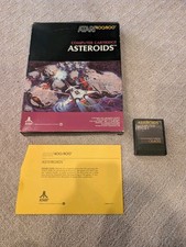 Atari 400/800 Asteroids Cartridge Complete In Box Great Condition