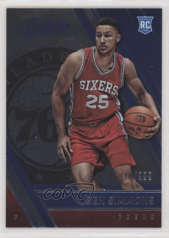 2016-17 Panini Absolute Rookies /999 Ben Simmons #200 6l7