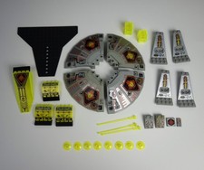 Vintage Lego UFO Aliens Spaceship Parts Decal Printed 1990s Lot - Trans-green