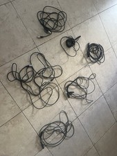 Lot Of 6 Microphone Cords Various Brands And Lengths Used