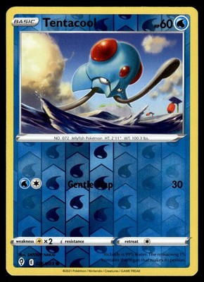 Tentacool 026/203 Common Evolving Skies Pokemon Reverse Holo NM Tentacool