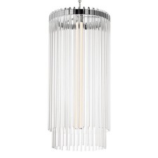 Maxim 38426CL Jolie 14"W LED Pendant - Nickel