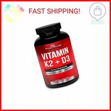 Vitamin K2 MK7  MK4 with D3 Supplement - Vitamin K  D as MK-7 100mcg, MK-4 5