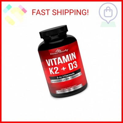 Vitamin K2 (MK7 & MK4) with D3 Supplement - Vitamin K & D as MK-7 100mcg, MK-4 5