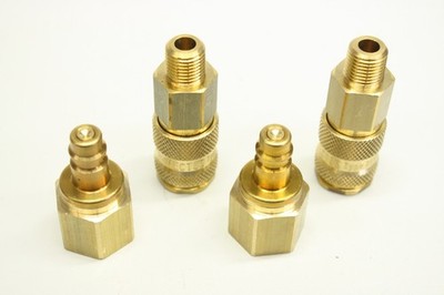 2x Rectus Type 25 NW 7.8 21 Quick Coupling Brass SET