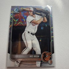 2025 Topps Bowman Draft Chrome 1st Edition Ike Irish Laser Refractor  #BDC-16 