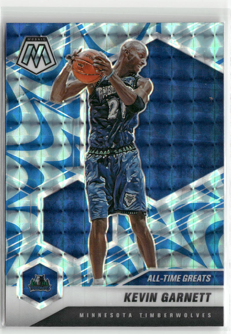 2020-21 Panini Mosaic #283 Kevin Garnett Mosaic Reactive Blue