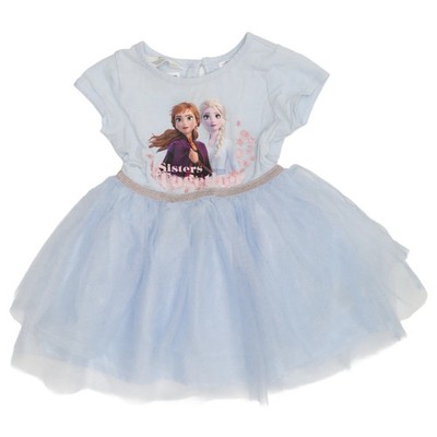 H&M, Kleid, Größe: 92, Blau, Baumwolle/Polyester, Print, Mädchen #z0c