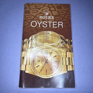Vintage Rolex Oyster Watch Catalogue