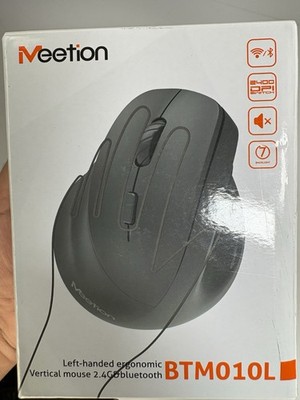 Meetion Left Handed Ergonomic Vertical Mouse 2.4G Bluetooth BTM010L