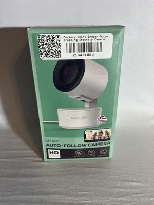 Merkury Smart Auto-Tracking Indoor Camera - Requires 2.4 GHz Wi-Fi MI-CW054 DB