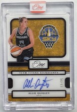 2025 Panini One and One WNBA Allie Quigley Auto Team Titans 13/25 
