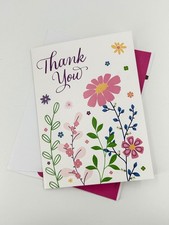 Habitat for Humanity Thank You Greeting Card Floral Flowers USA Made