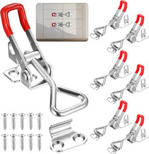 7 Pcs Adjustable Toggle Clamps, Metal Toggle Latch Hasp, Tension Clasp Lock, Hea