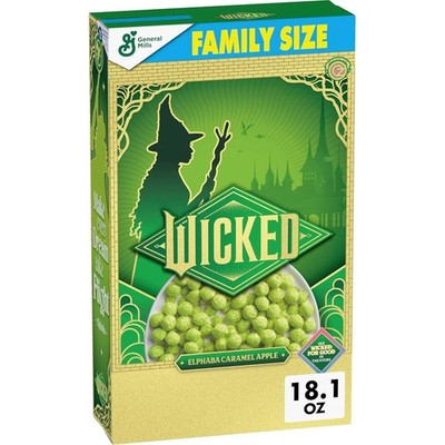 Wicked Cereal Elphaba Caramel Apple COLLECTIBLE Box Limited 18.1oz AUG 2026