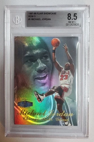 1997-98 flair showcase Row 3 Seat 1 Michael Jordan BGS 8.5