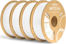 Matte PLA Filament Matte White 4KG, 1.75Mm 3D Printer Filament Bundle Dimensiona