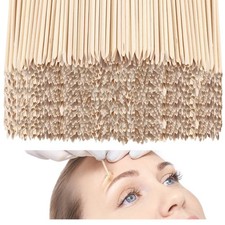 Mini Wooden Wax Applicator Sticks for Eyebrow, Lip, Nose Hair Removal - Facia...
