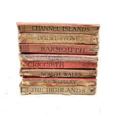 Ward Lock & Co Red Guide Books Bundle x8 Early Editions Highlands Wales Newquay