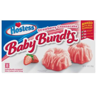 Hostess Baby Bundts Strawberry Cheesecake 284g