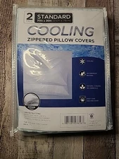 SULTAN'S LINENS Cooling Zippered Pillow Covers 2-pack MFC-P2